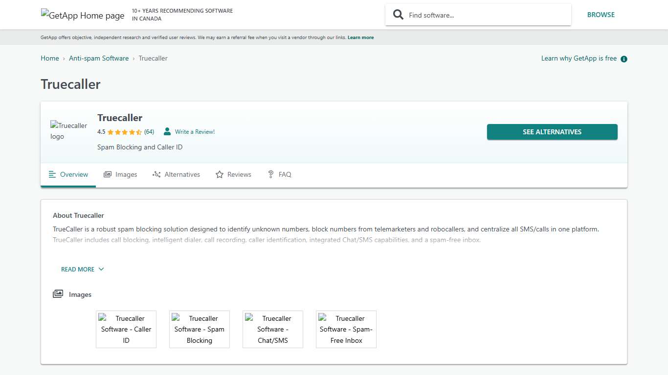 Truecaller Reviews, Prices & Ratings GetApp Canada 2026